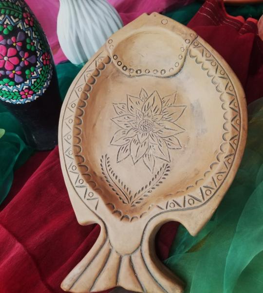 Fish Shaped Clay Dish